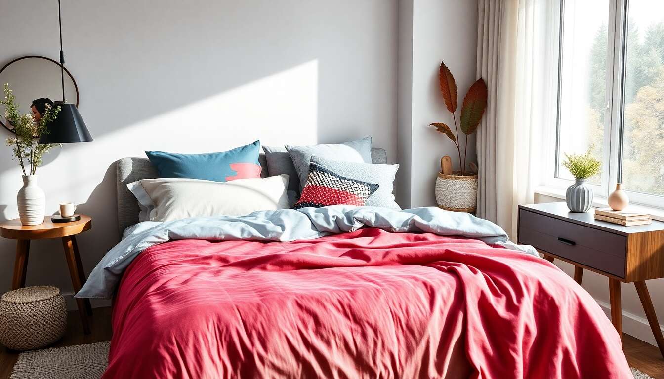 Linges de lit : les couleurs et motifs à la mode cette saison