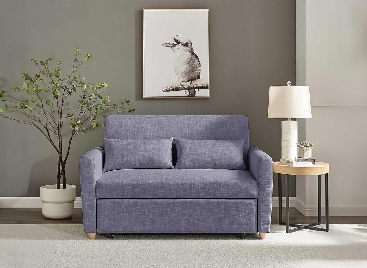 Test du canapé convertible DecoInParis Kalaya : style scandinave et confort en tissu