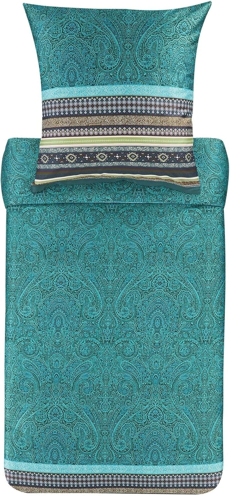 Avis : parure de lit Bassetti Maser en satin de coton vert