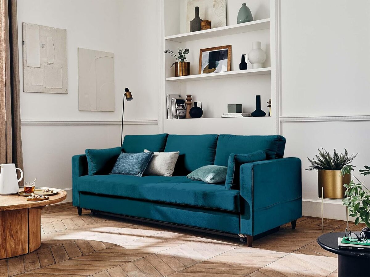 Avis sur le canapé convertible Anna en velours de Lisa Design