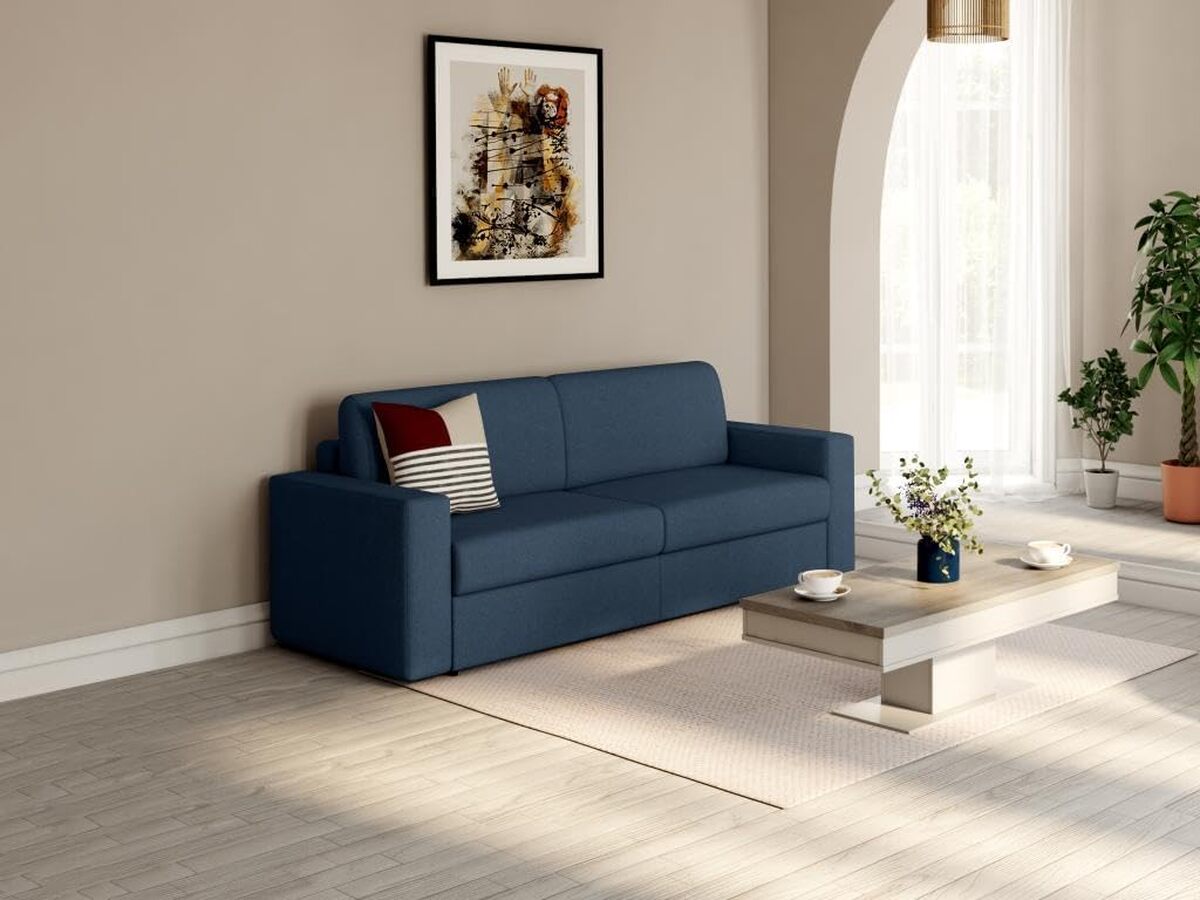 Avis sur le canapé convertible Coglio 3 places bleu nuit