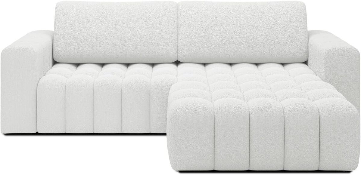 Test : canapé d'angle Clovis blanc par Intense Deco