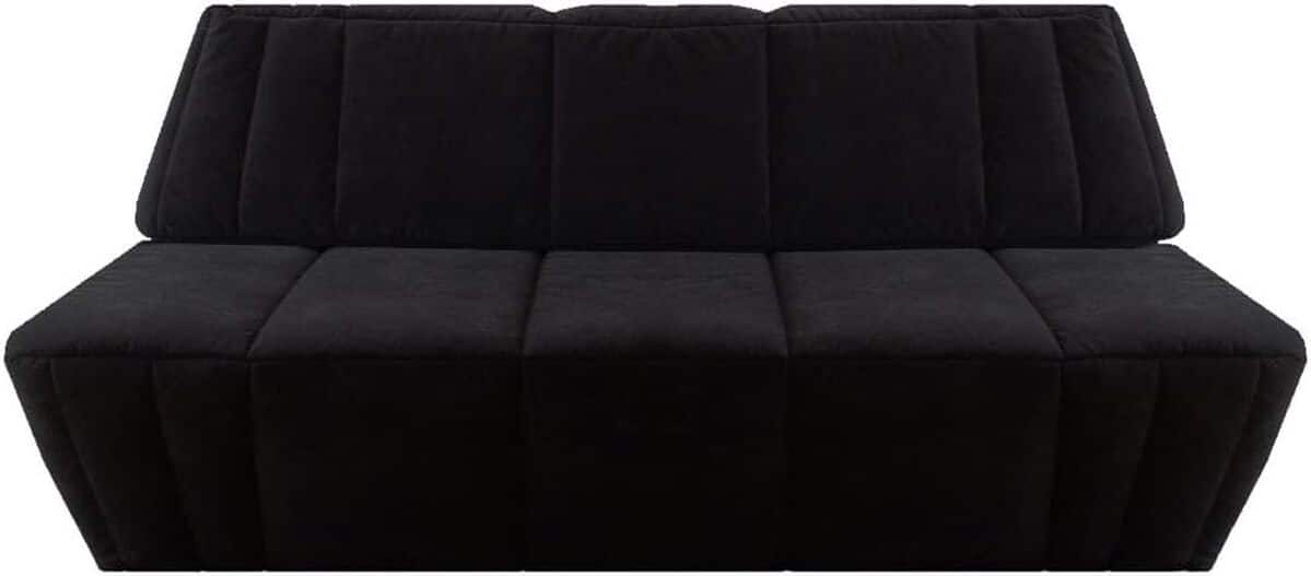 Test du canapé convertible ultrasofa : velours noir et fabrication française