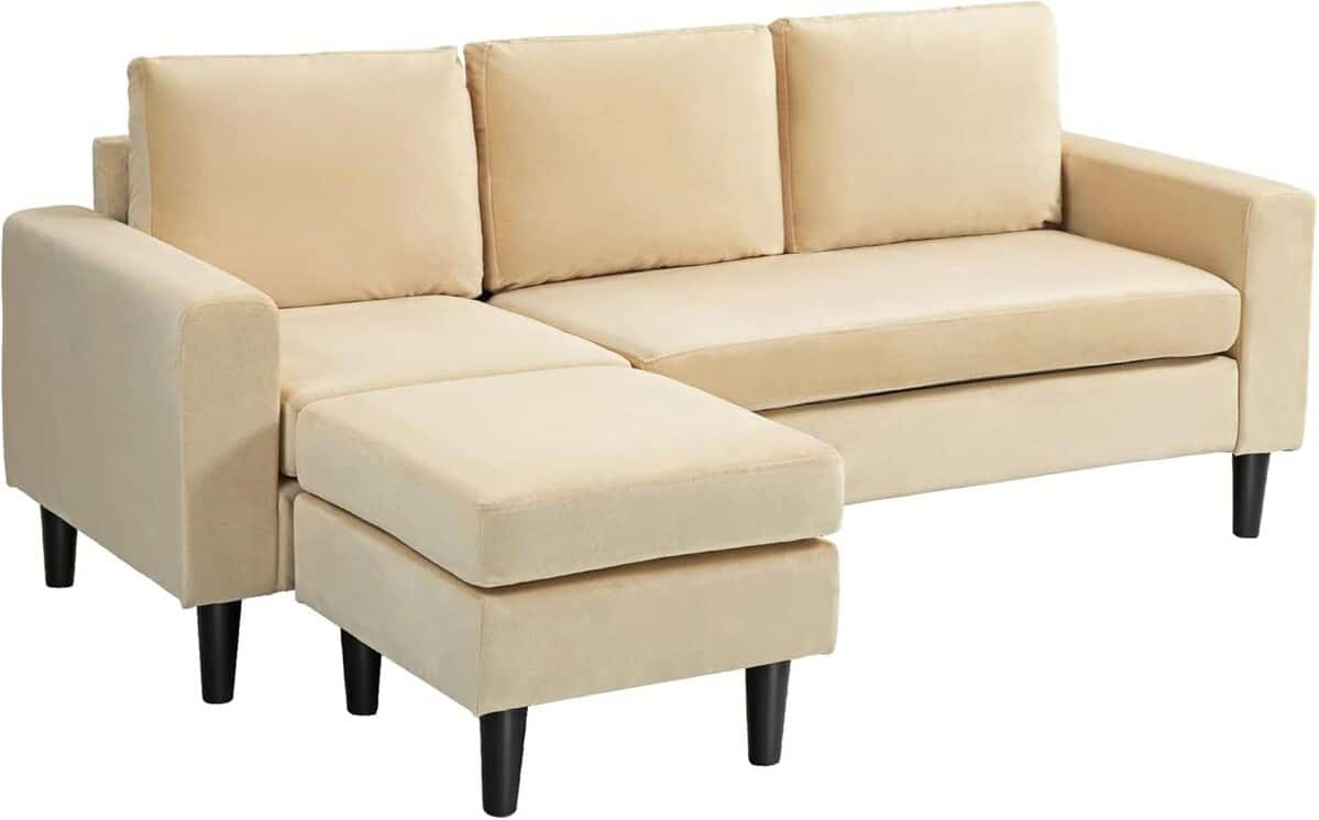 Test du canapé d'angle modulable HOMCOM beige