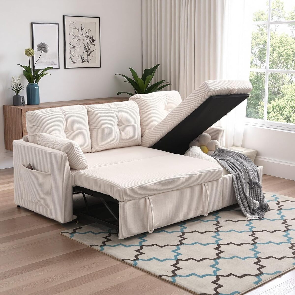 Test du canapé d'angle Sapgaks : confort et design convertibles