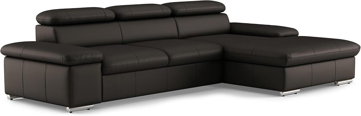 Test du canapé-lit Cavadore Valerie en cuir avec chaise longue XL