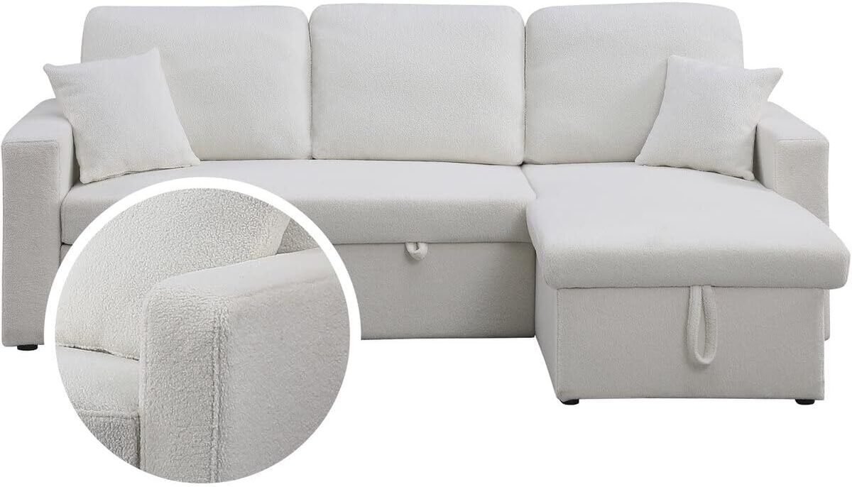 Test : canapé d'angle réversible Alain blanc - confort et design