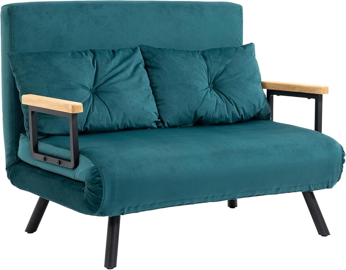 Test du canapé convertible HOMCOM : confort et style en velours