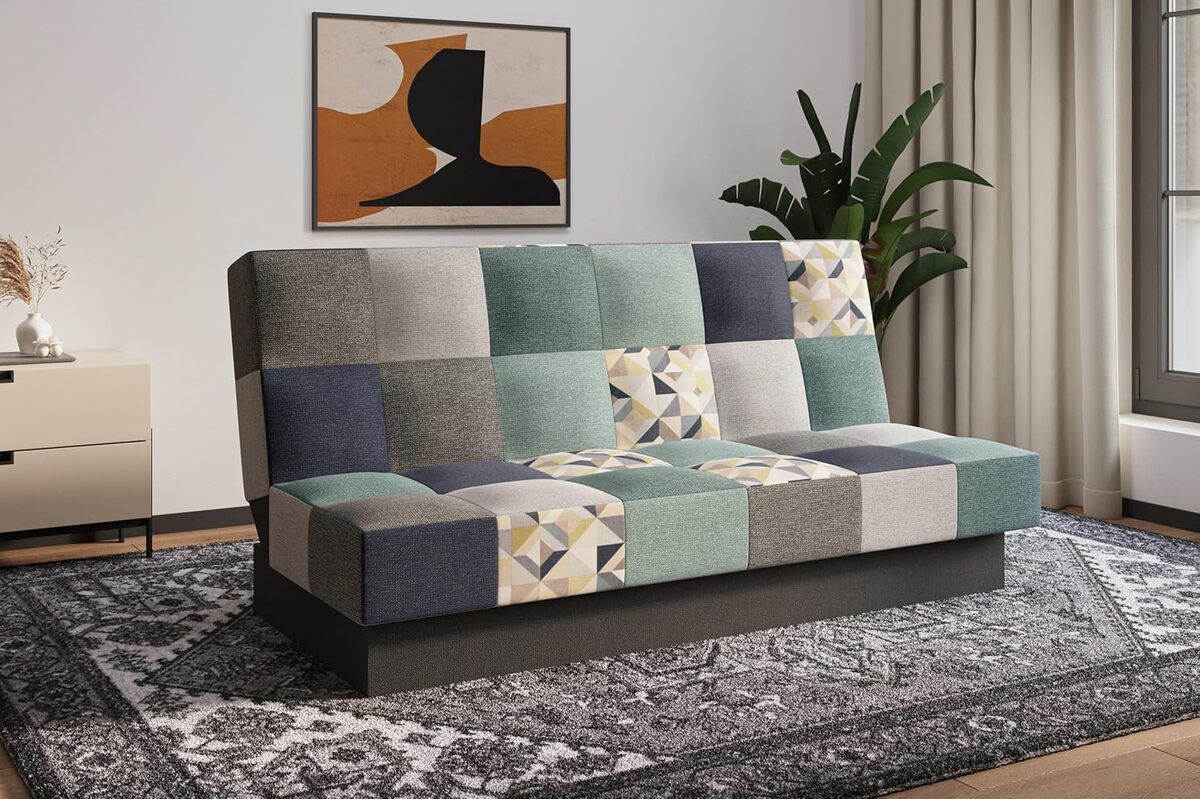 Test du canapé convertible mb-moebel Cyprus Patchwork : l'alliance du style et de la praticité