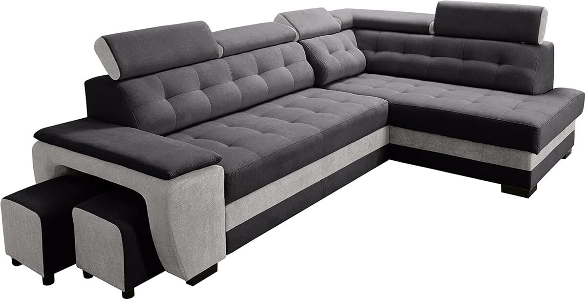 Test du canapé d'angle convertible Robin : confort et rangement optimisés