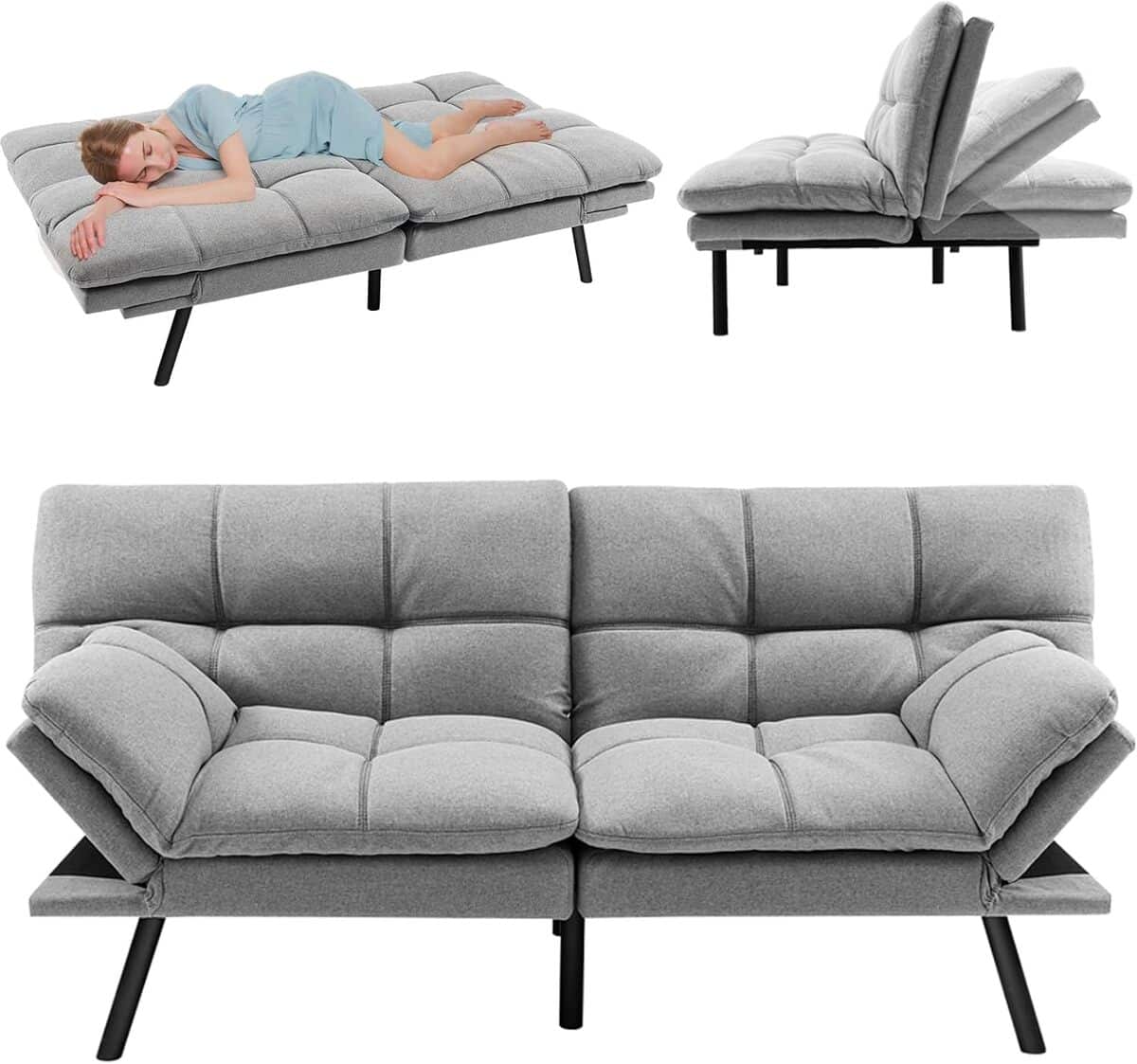 Test du canapé-lit convertible Relax4life 5-en-1 : confort et polyvalence