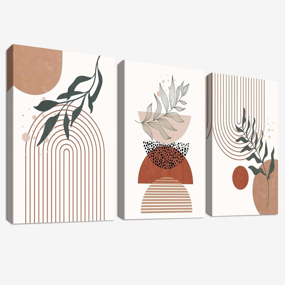 Avis : cadre en bois géométrique boho 50x70 cm