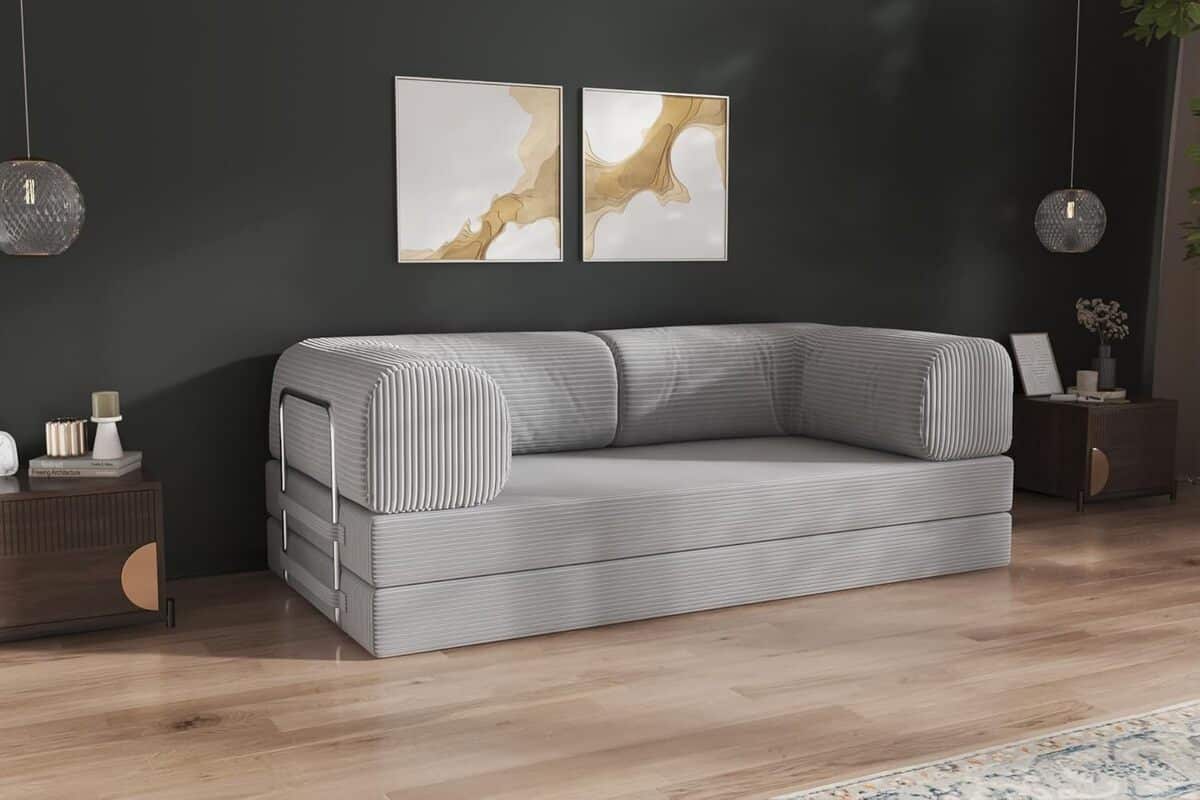Test : canapé-lit convertible moderne de Nimba Literie, beige