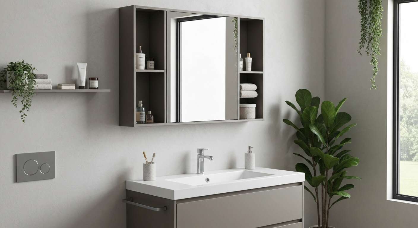 Int&eacute;grer un meuble miroir pour gagner de l'espace