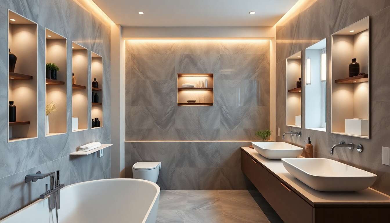 Opter pour des niches murales pour un style moderne