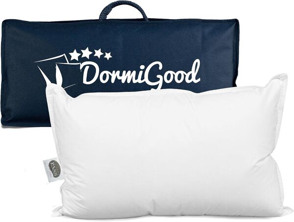 Oreiller 45x70 Lot de 2 - Duvet et Plumes de Haute qualité - 100% Naturel - Coussin 45 x 70 Doux – Deux oreillers épais à Trois Chambres - Pack de Deux - L'enveloppe en Coton 45 x70