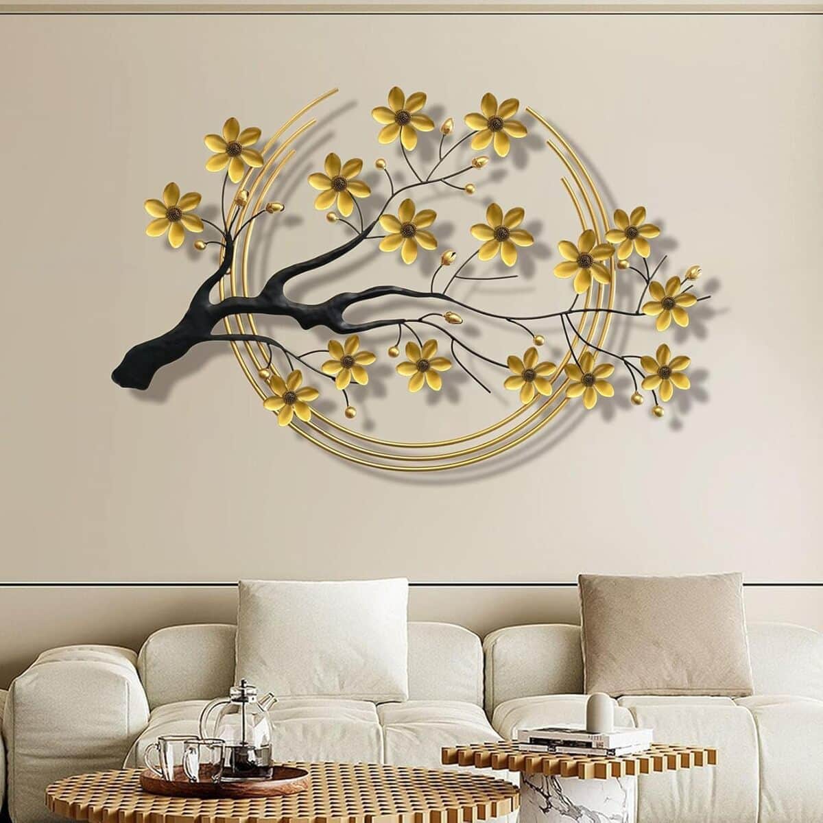 Avis décoration murale Ainydie : élégance florale en métal