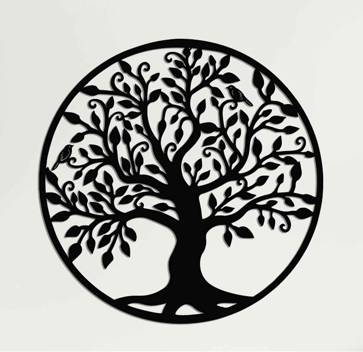 Avis : décoration murale metal Dekadron, arbre de vie 88x90 cm noir