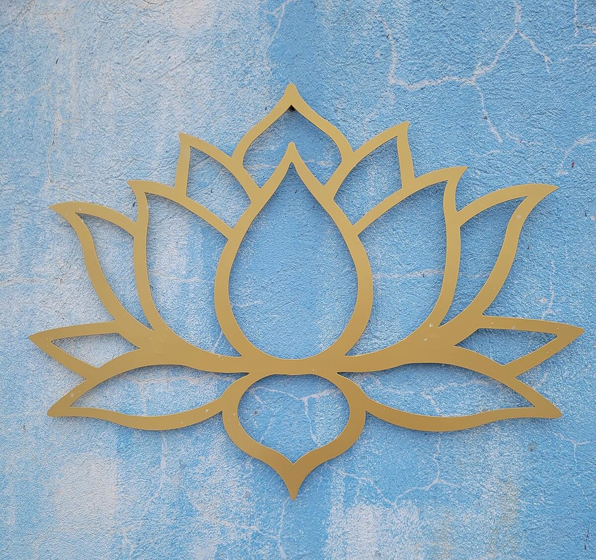 Avis sur la fleur de lotus dorée MetalArtWallDecor : décoration murale art déco