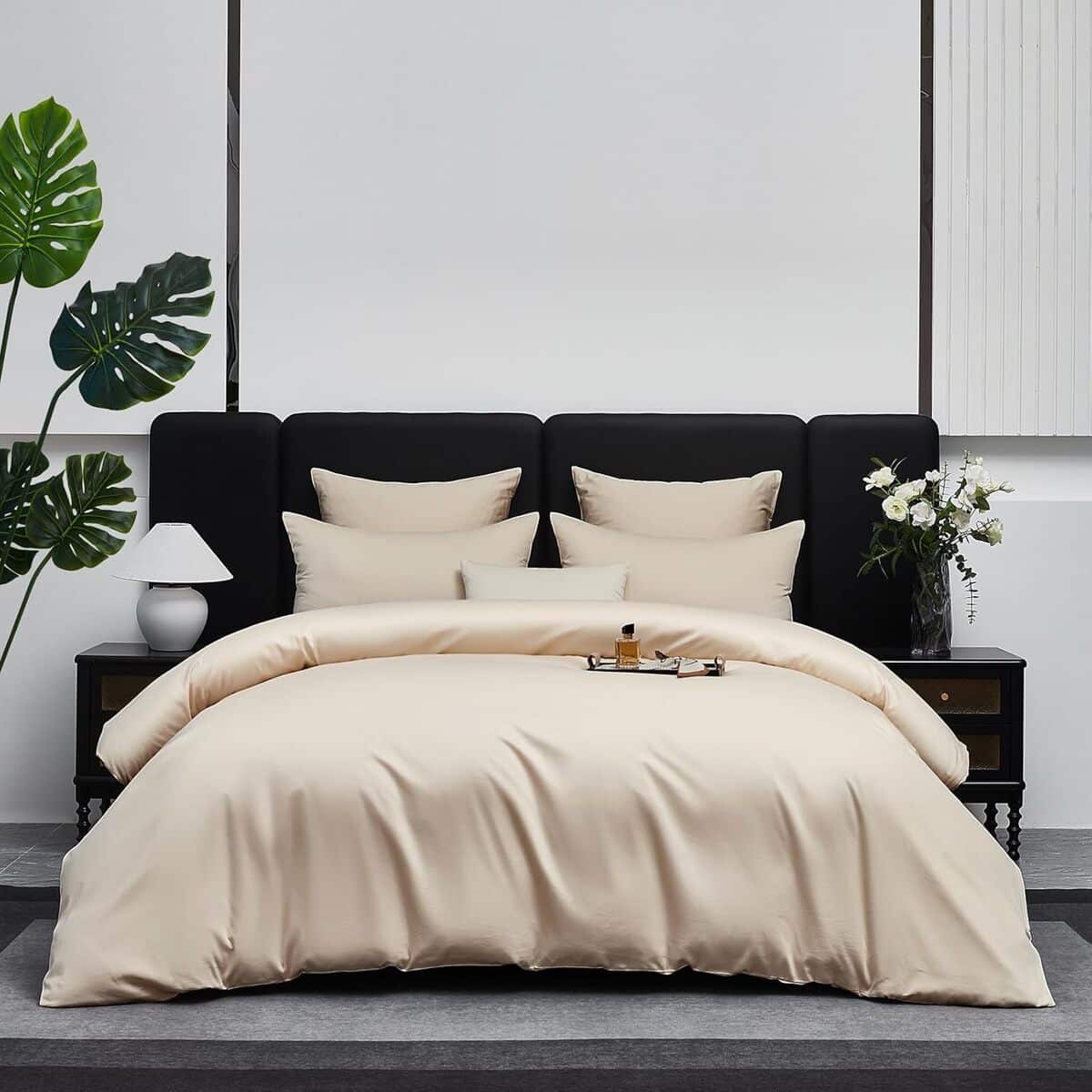 Avis sur la housse de couette Gezu en satin de coton 220x240 cm