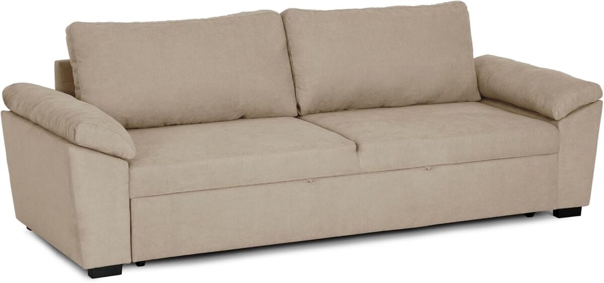 Test : canapé convertible Alonzo par Budwing, confort 3 places