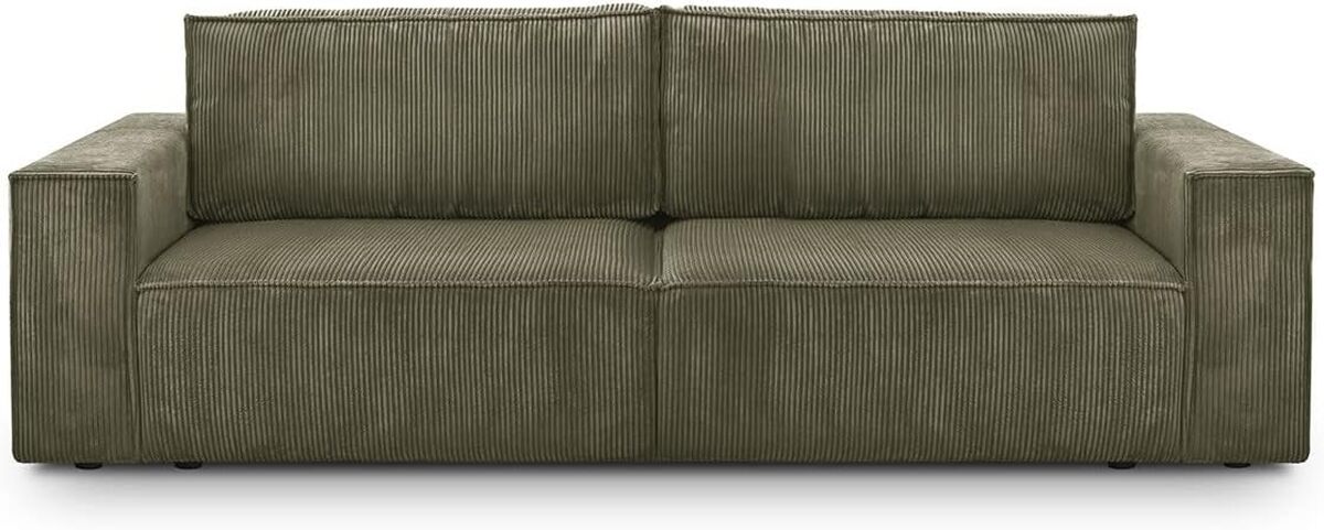 Test : canapé convertible Harper de Homifab en velours côtelé vert kaki