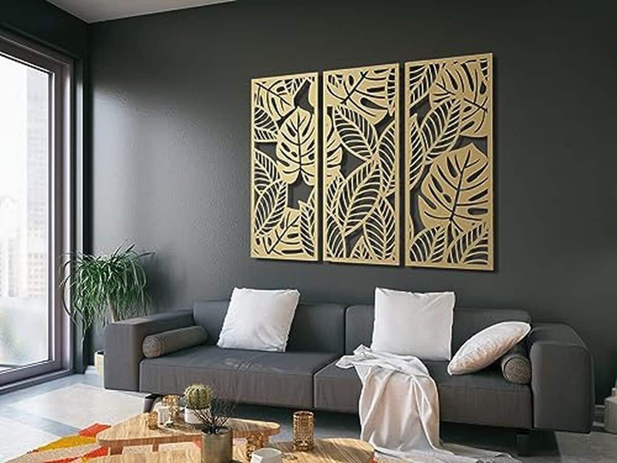 Avis : décoration murale 3D Vailla feuilles de palmier