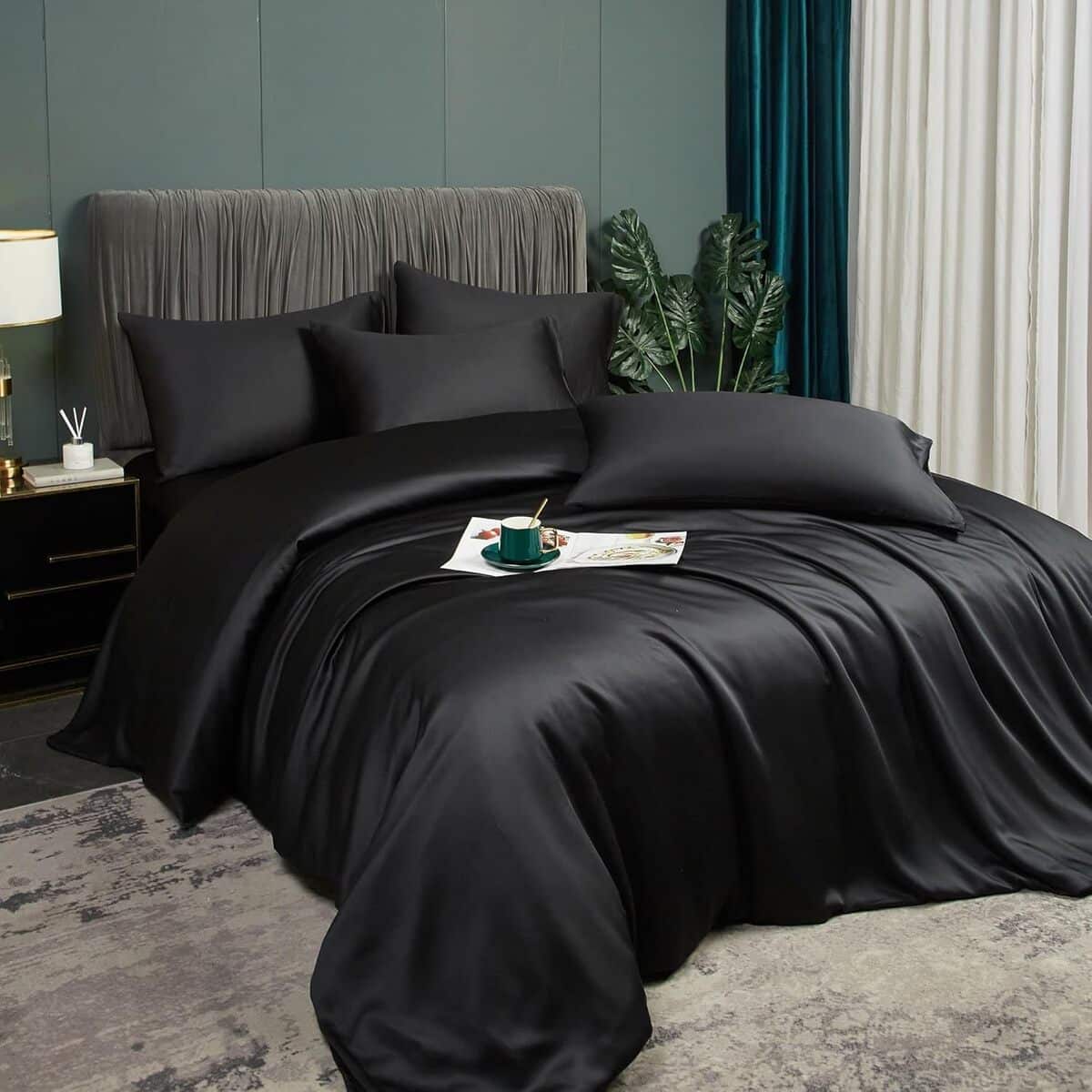 Avis sur la housse de couette Luofanfei en bambou 220x240 noir
