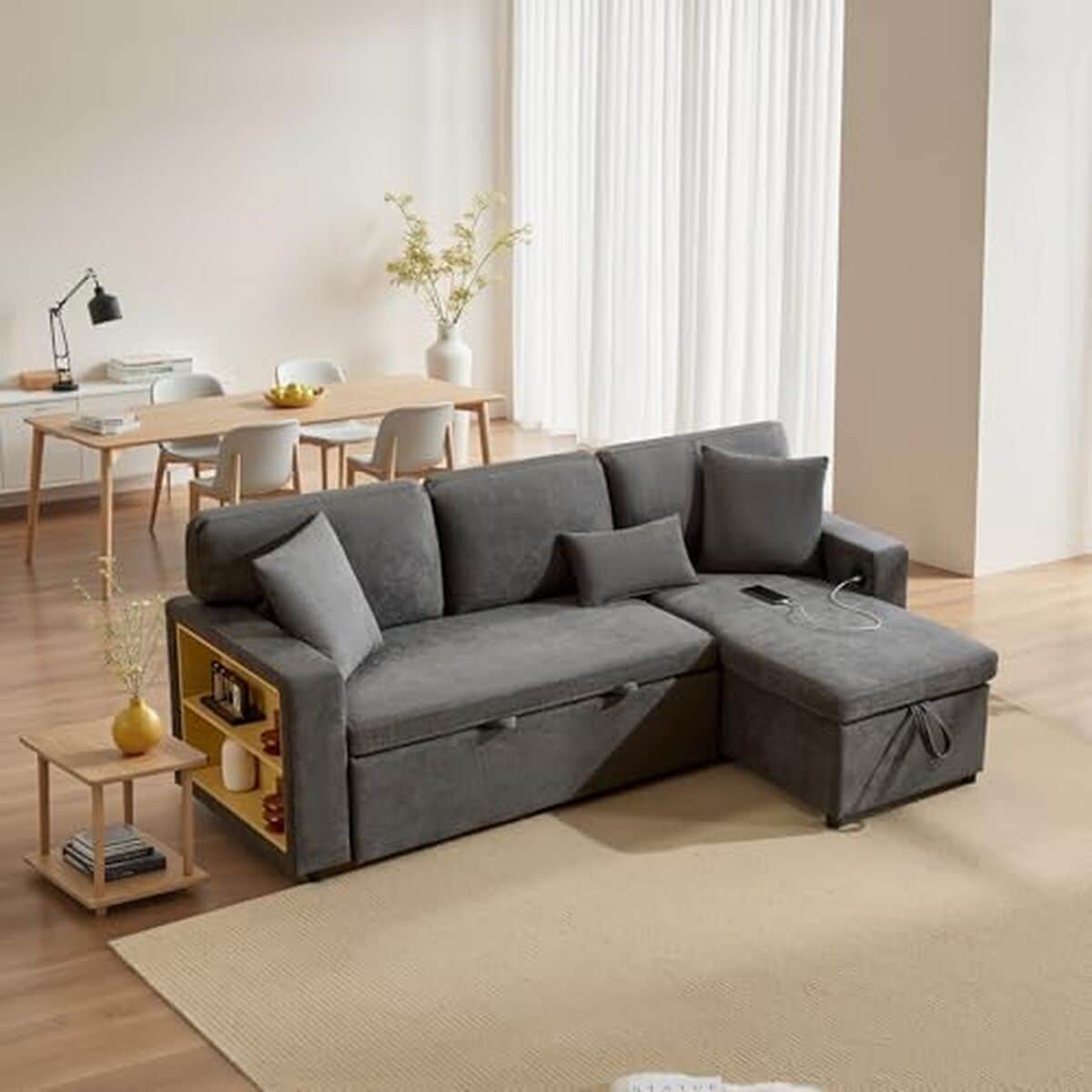 Test canapé d'angle Wyibwy : confort et fonctionnalités intégrées