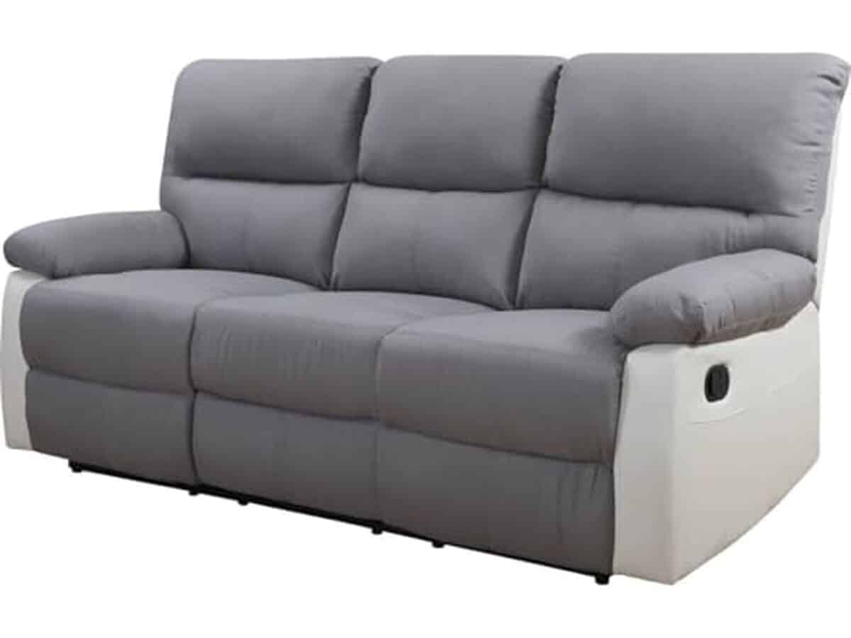 Test : canapé relax Lincoln 3 places, confort et design moderne