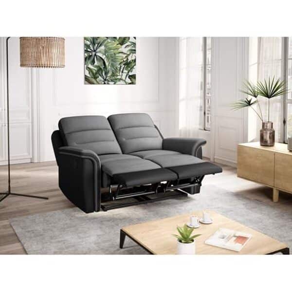 Découvrez notre test complet du canapé de relaxation LOUNGITUDE 2 places gris : confort et design moderne pour votre salon  !