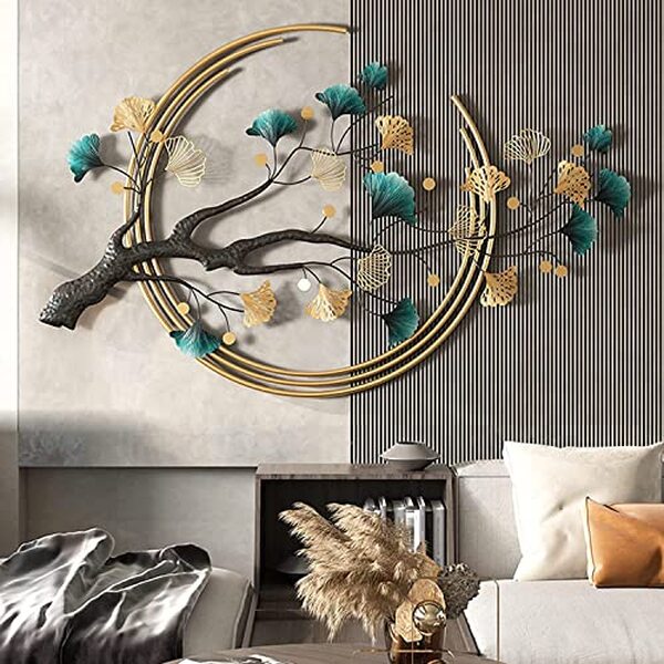 Découvrez notre avis complet sur la décoration murale en métal feuille de ginkgo 110x68 cm : un design moderne qui apporte élégance et originalité à votre intérieur