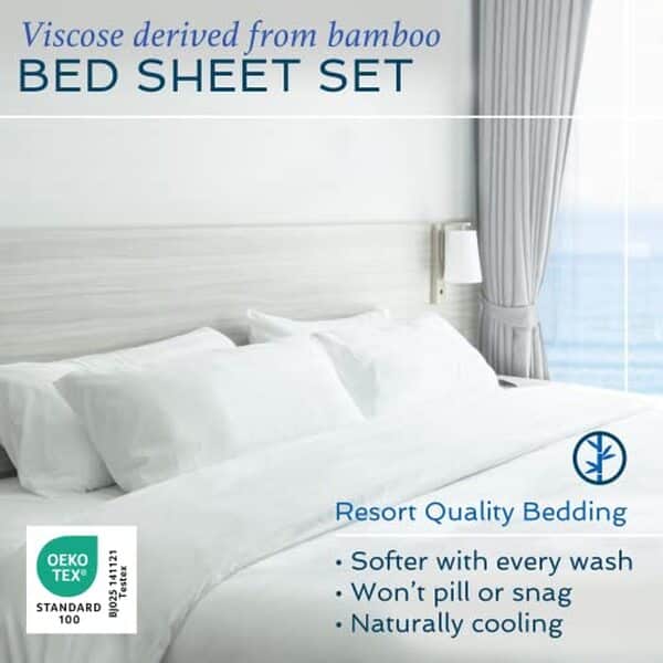 Explorez l'élégance de la parure en bambou Hotel Sheets Direct pour lits californiens et transformez votre chambre en un havre de paix grâce à cette literie haut de gamme.
