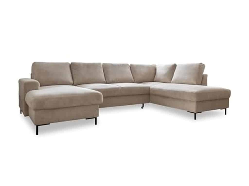 Avis sur le canapé panoramique Bestmobilier Lilly en velours côtelé