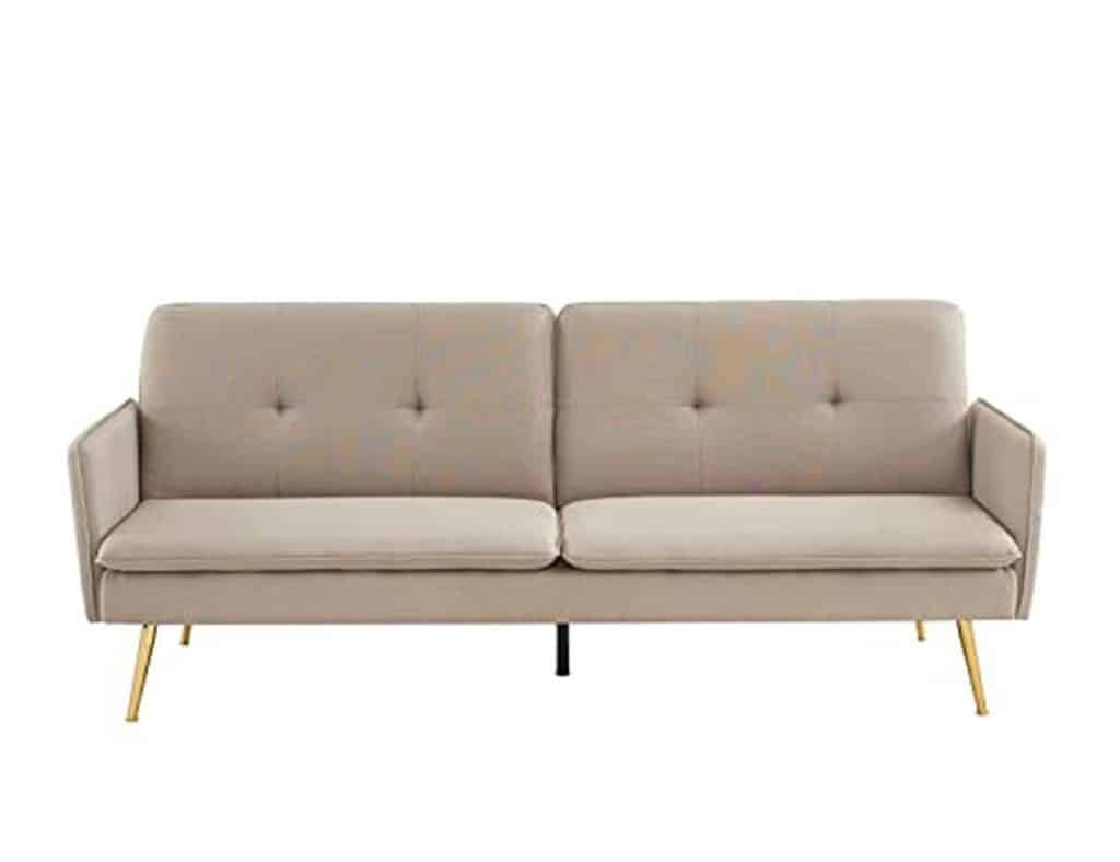 Test : canapé convertible Baïta Adam 3 places en tissu grège