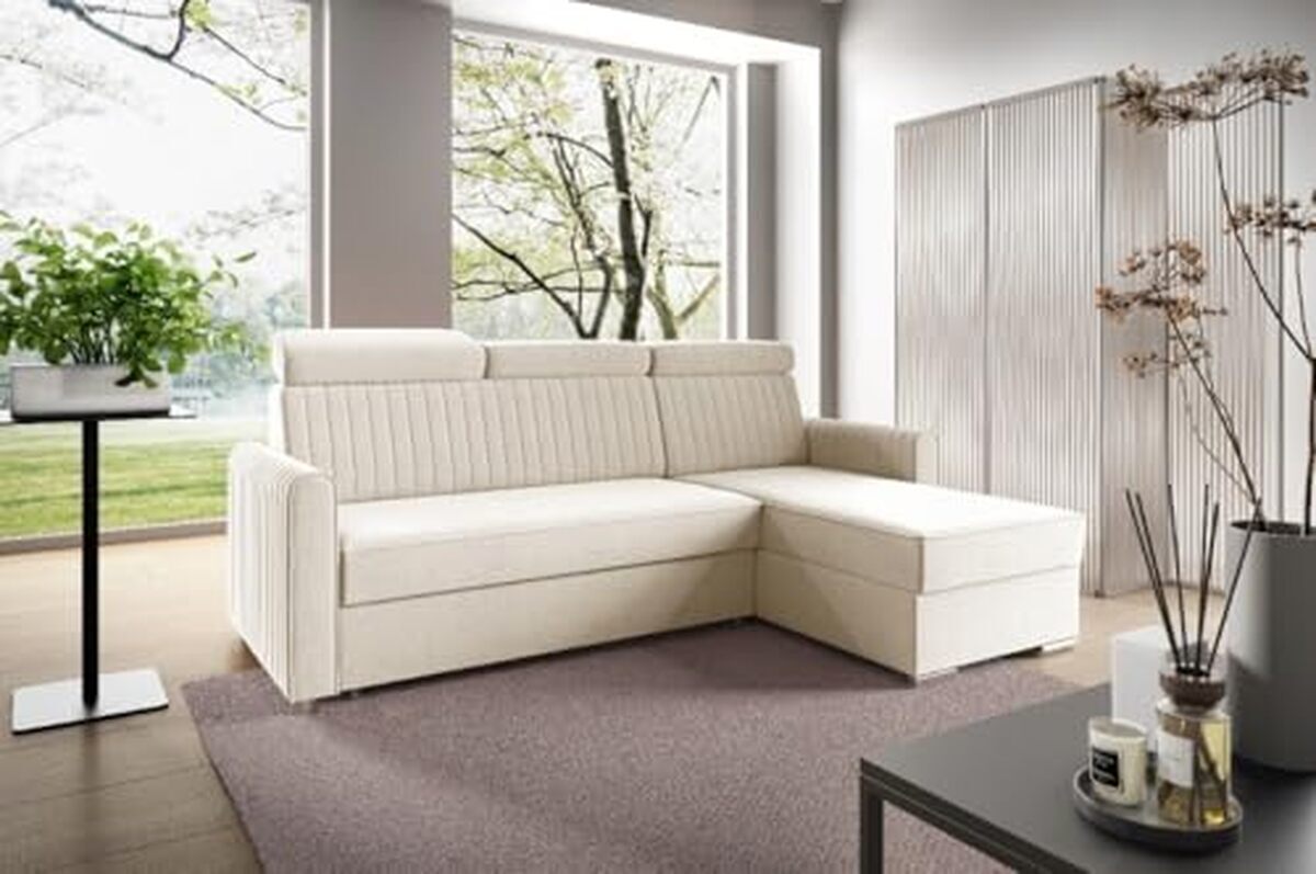 Test du canapé convertible Likma Neli : confort et rangement intégrés