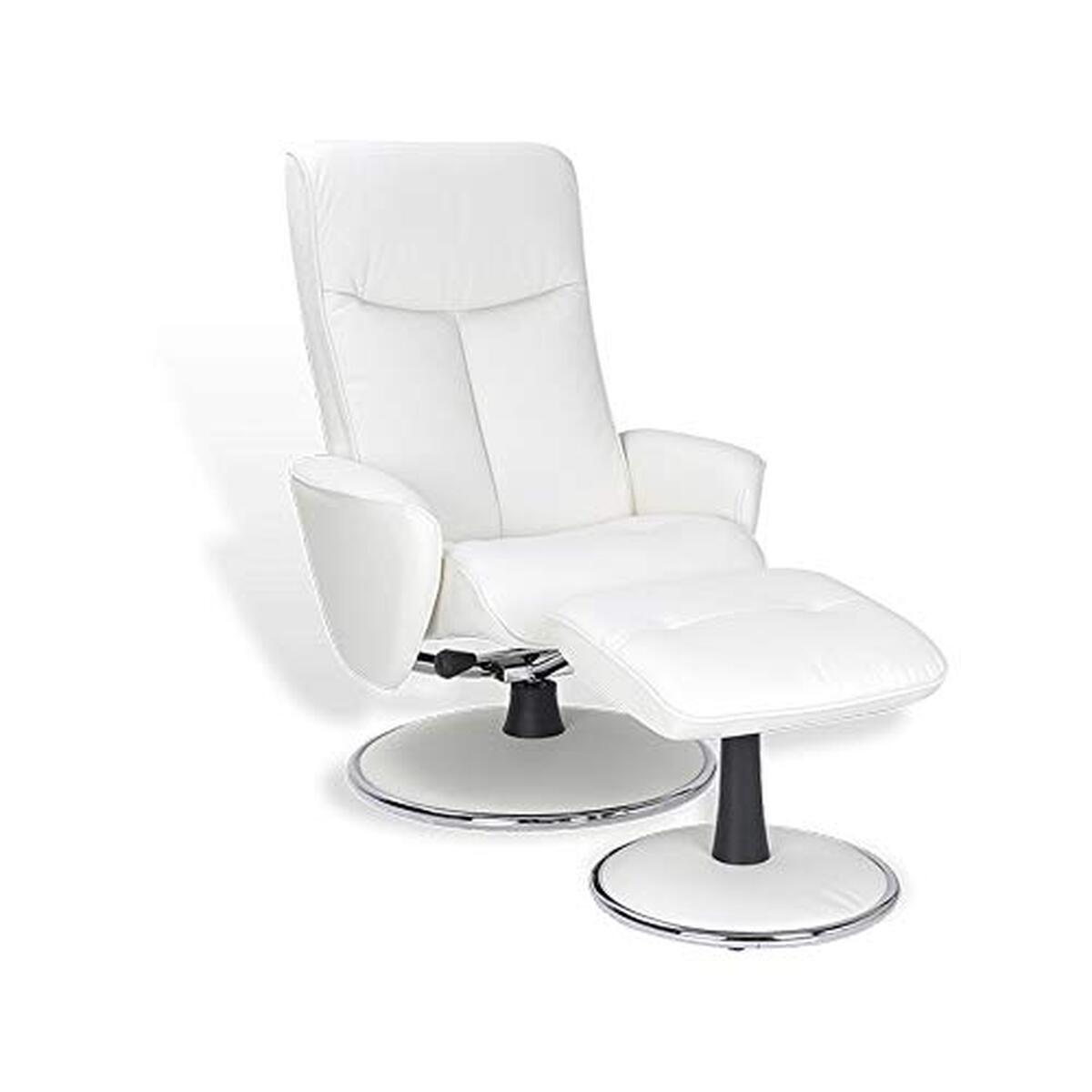 Test du fauteuil de relaxation Nephos : design et confort en cuir blanc