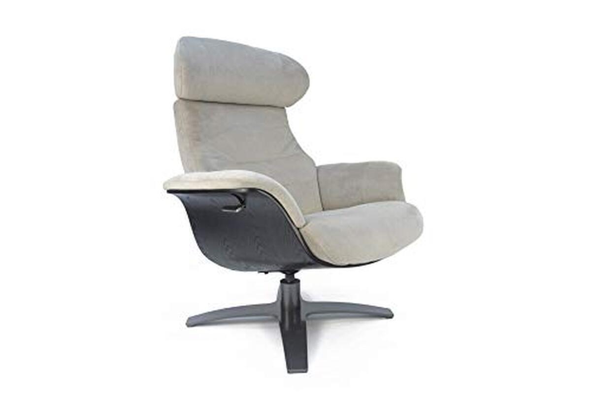 Test : fauteuil de relaxation Vega manuel bois noir et tissu beige