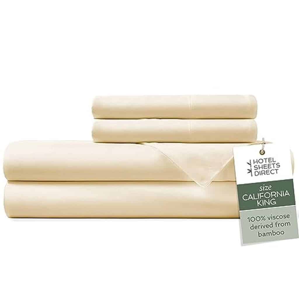 Test literie luxueuse : parure bambou Hotel Sheets Direct pour lit californien