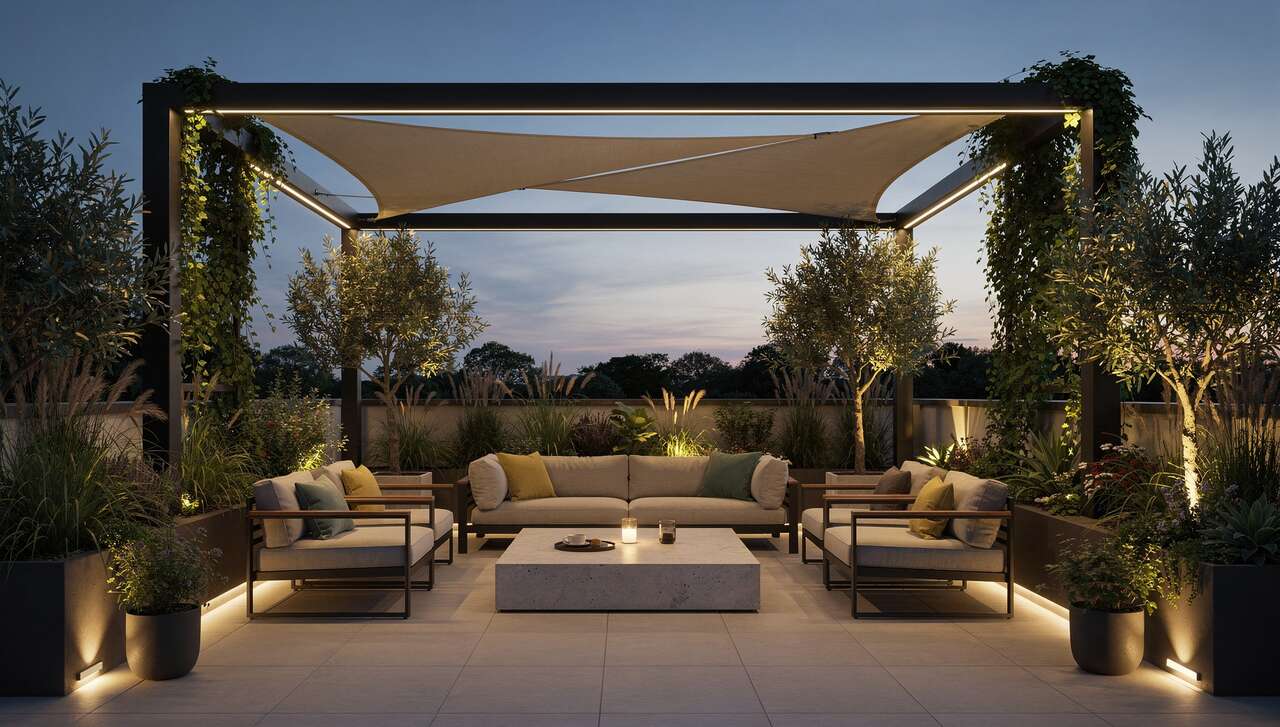 Créer une zone ombragée : pergolas et voiles d'ombrage