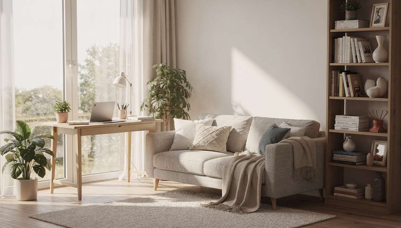 Aménager un coin bureau dans le salon