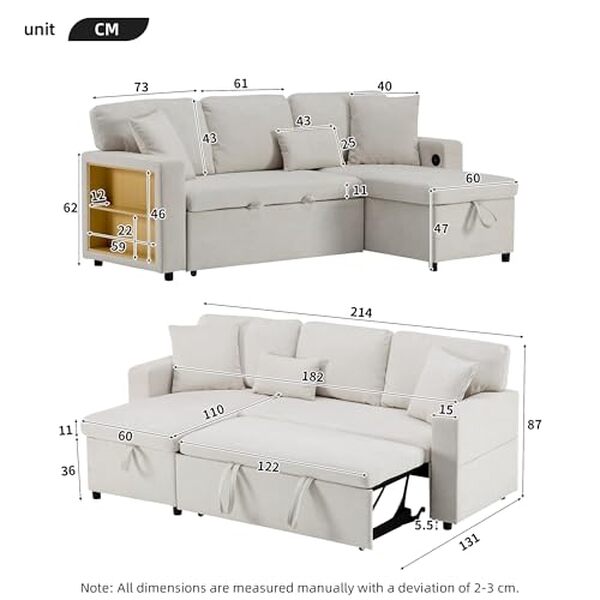 Découvrez notre test détaillé du canapé convertible Zepneiy 3 places en L avec USB et étagère. Caractéristiques, avantages et avis complets pour vous aider à choisir. 