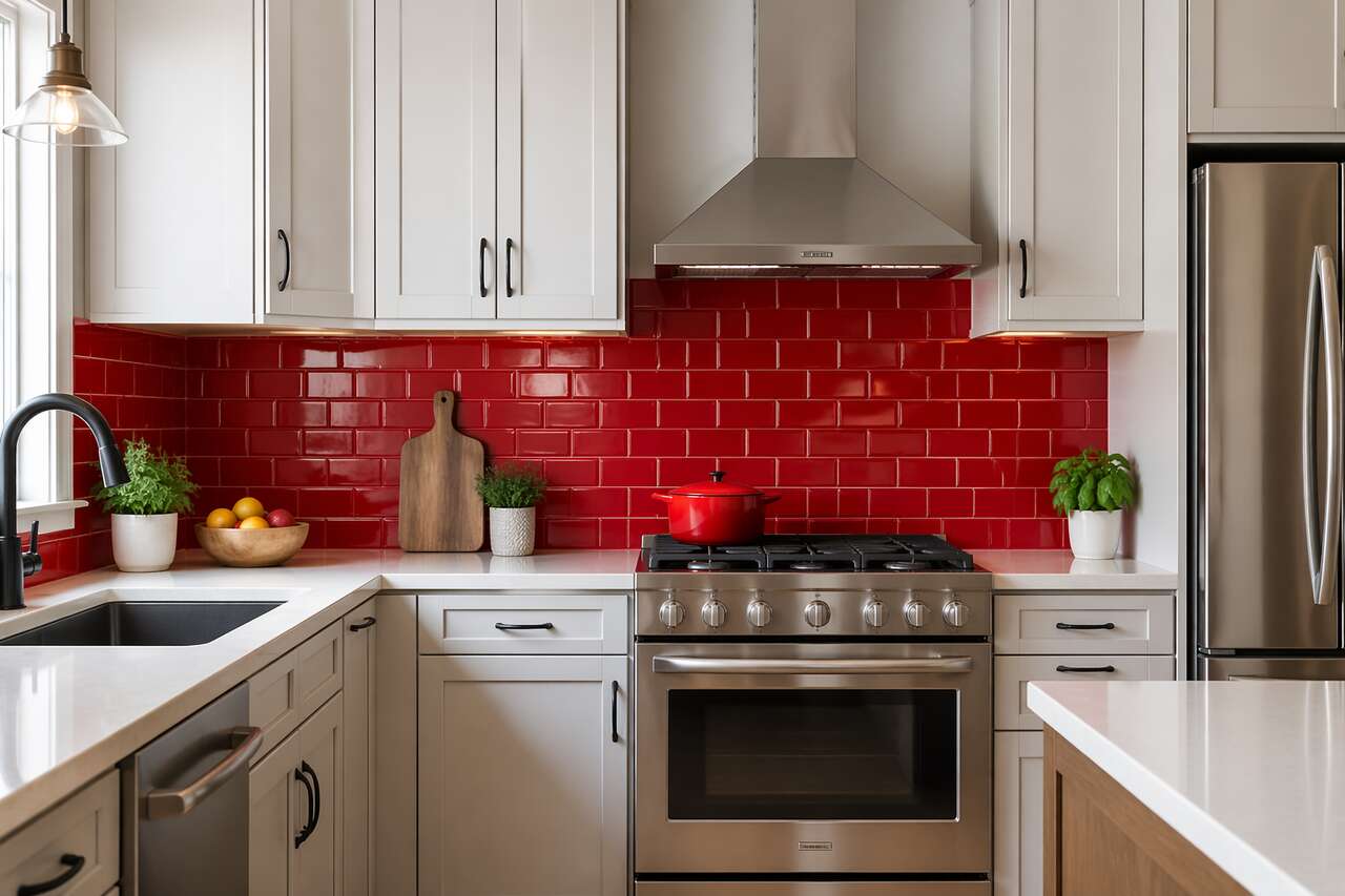 L'effet métro rouge pour un look audacieux