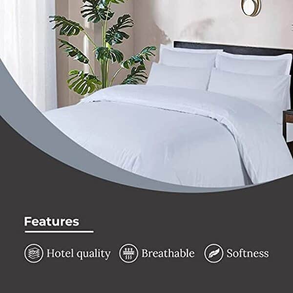 Découvrez notre avis complet sur la parure de lit luxe DTEX HOMES en coton hôtelier blanc king size: qualité, confort et durabilité pour un sommeil étoilé. 