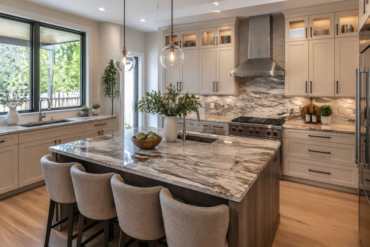 L'élégance du granit dans une cuisine moderne