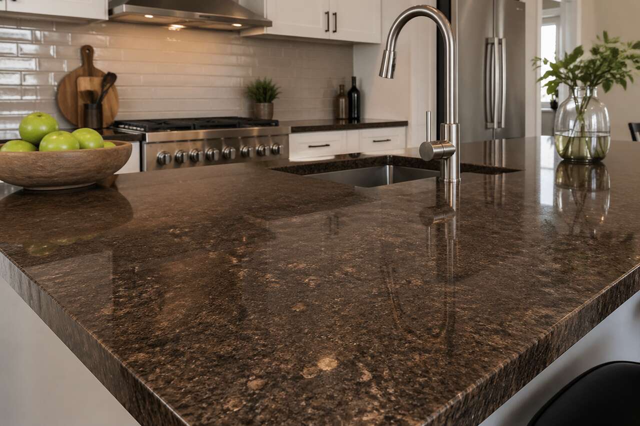 Opter pour un plan de travail couleur chocolat