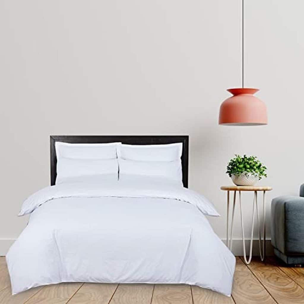 Avis sur la parure de lit luxe DTEX HOMES en coton hôtelier blanc king size