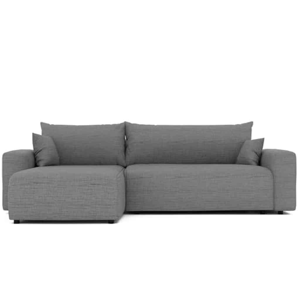 Test GREKPOL canapé d'angle convertible avec rangement