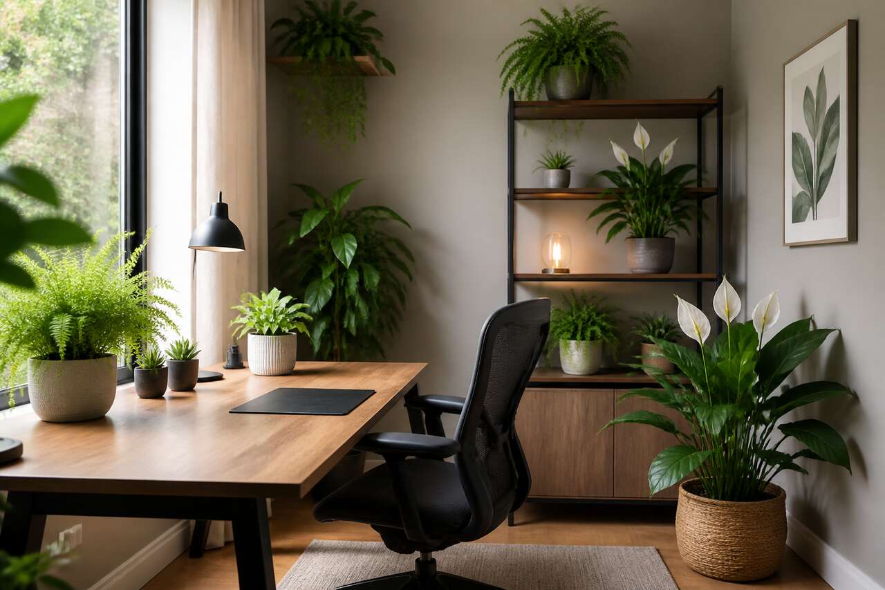 Intégration de plantes pour un cadre apaisant