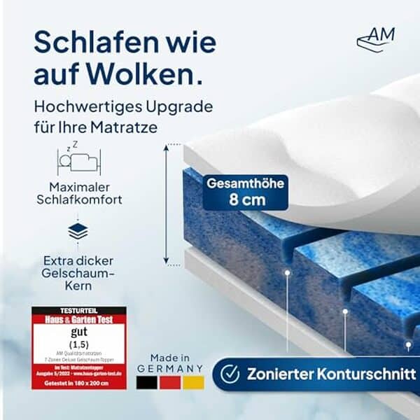 Découvrez notre test complet du surmatelas mémoire de forme 8 cm pour lit 140x190. Avis détaillé, avantages et conseils d'achat pour améliorer votre confort de sommeil. 